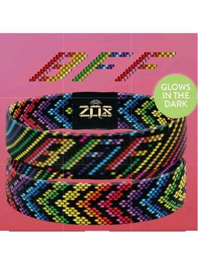 ZOX "BFF" GLOW IN THE DARK New Medium Friendship Collectible Wristband